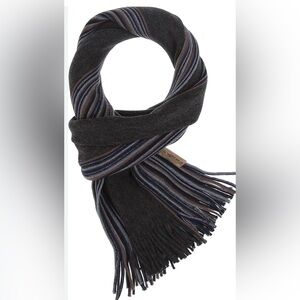 Fraas Black and Gray Wool Scarf (3)